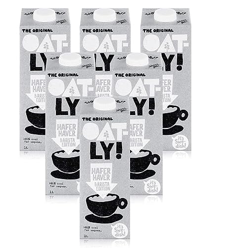 Oatly - Hafergetränk - Barista Edition - 6 x 1 - schäumbare Hafergetränk - pflanzlichen Ursprungs - Nachhaltig - Reich an ungesättigten Fettsäuren - Pack Promoo von PROMOO