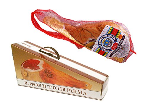 PROSCIUTTO DI PARMA g.U. (Cav. U. Boschi) Halber, Schinken Gewicht ca. 3,9 kg.+ Geschenkbox von PROSCIUTTO DI PARMA g.U. Cav. U. Boschi