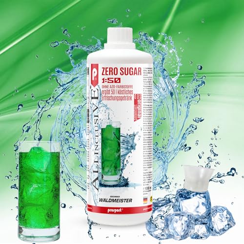 Prosport Allinclusive® Waldmeister 3x1000ml – ZERO SUGAR Sirup mit Vitaminen – Premium Getränkekonzentrat 1:50 – Ohne Zucker, Aspartam & Azofarbstoffe – Perfekt für Wassersprudler von PROSPORT