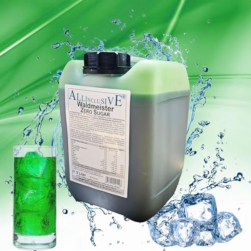 Prosport Allinclusive® Waldmeister 5000ml – ZERO SUGAR Sirup mit Vitaminen – Premium Getränkekonzentrat 1:50 – Ohne Zucker, Aspartam & Azofarbstoffe – Perfekt für Wassersprudler von PROSPORT