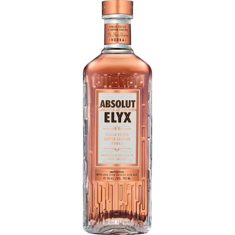 Absolut Vodka Elyx, Schweden, 0,7 L, 42,3% Vol., Spirituosen von PThe Absolut Company AB, SE-117 97 Stockholm, Schweden