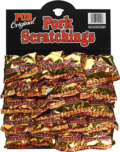 Pub Originals Pork Scratchings - Speckkrusten - Typisch englische Schweinekrusten - Jerky Snack Trockenfleisch 20 x 18g Pub Originals Pork Scratchings - Speckkrusten - Typisch englische Schweinekrusten - Jerky Snack Trockenfleisch 20 x 18g von PUB ORIGINALS