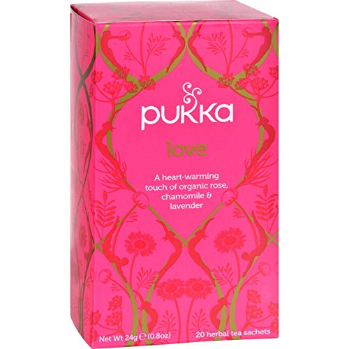 Pukka Herbal TEAS - Love Organic Rose Chamomile and Lavender Tea - Caffeine Free - Case of 6 - 20 Bags von PUKKA HERBAL AYURVEDA
