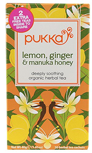 Pukka Kräuter-Ayurveda, Bio-Zitrone, Ingwer und Manuka, 20 Beutel (5 Stück) von Pukka