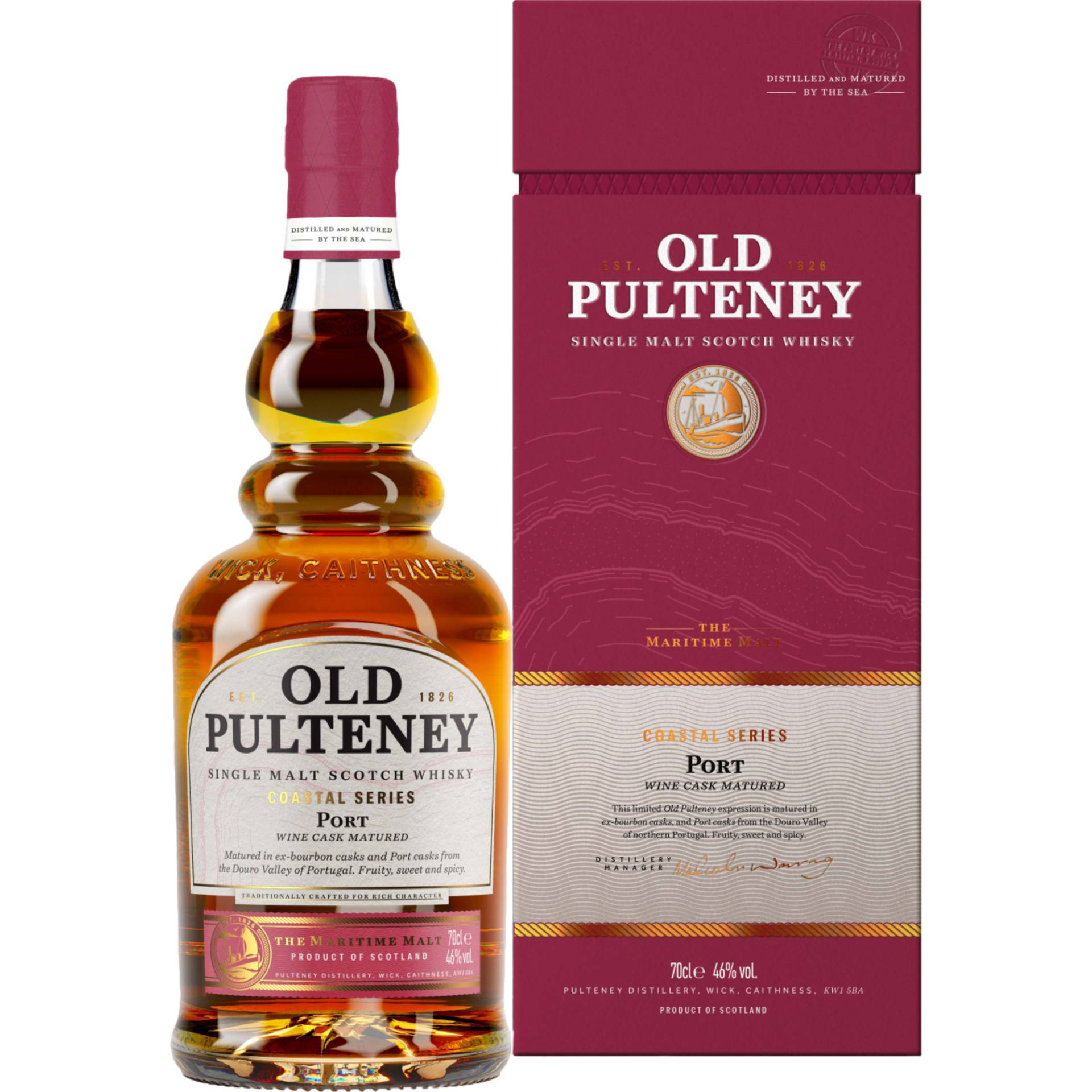 Old Pulteney Coastal Series Port, Scotch Whisky, 0,7 L, 46% Vol., Schottland, Spirituosen Old Pulteney Coastal Series Port, Scotch Whisky, 0,7 L, 46% Vol., Schottland, Spirituosen von PULTENEY DISTILLERY, HUDDART STREET WICK CAITHNESS KW1 5BA Großbritannien