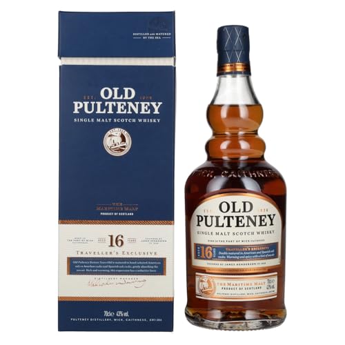 Old Pulteney 16 Years Old Single Malt TRAVELLER'S EXCLUSIVE 43% Vol. 0,7l in Geschenkbox Old Pulteney 16 Years Old Single Malt TRAVELLER'S EXCLUSIVE 43% Vol. 0,7l in Geschenkbox von PULTENEY