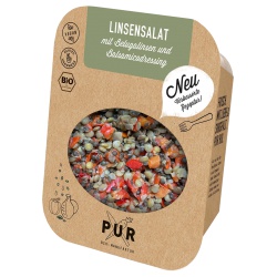 Linsensalat mit Paprika & Rauchöl Linsensalat mit Paprika & Rauchöl von PUR Bio-Manufaktur