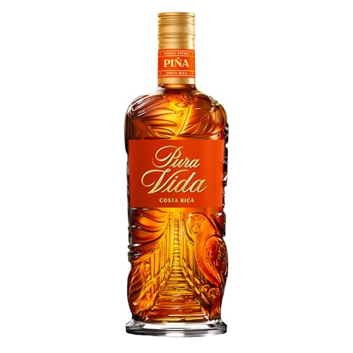 PURA VIDA - Piña - Spirituose auf Basis von Rum & Natürlichen Ananasaromen - 37,5% Alkohol - Herkunft: Costa Rica - 70 cl Flasche PURA VIDA - Piña - Spirituose auf Basis von Rum & Natürlichen Ananasaromen - 37,5% Alkohol - Herkunft: Costa Rica - 70 cl Flasche von PURA VIDA