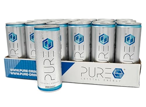 PURE Energy Drink - 24 x 250ml EINWEG Dosen - 24er Tray inkl. Pfand von PURE e