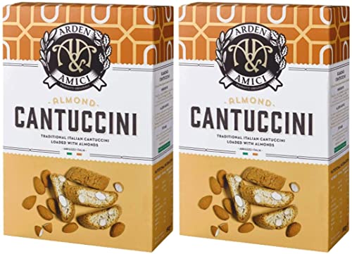 Arden & Amici Italienischer Cantuccini mit Mandeln, 2 Stück (2 x 180 g) von PVL Trade