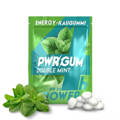 PWRGRUM Energy-Kaugummi Double-Mint-Geschmack 4er Pack I Bis zu 4-Stunden Energie Boost I Zuckerfrei & Zahnpflegend I Ideale Alternative zu Energy-Drinks I Gönn dir natürliche Power mit jedem Kauen! PWRGRUM Energy-Kaugummi Double-Mint-Geschmack 4er Pack I Bis zu 4-Stunden Energie Boost I Zuckerfrei & Zahnpflegend I Ideale Alternative zu Energy-Drinks I Gönn dir natürliche Power mit jedem Kauen! von PWRGUM