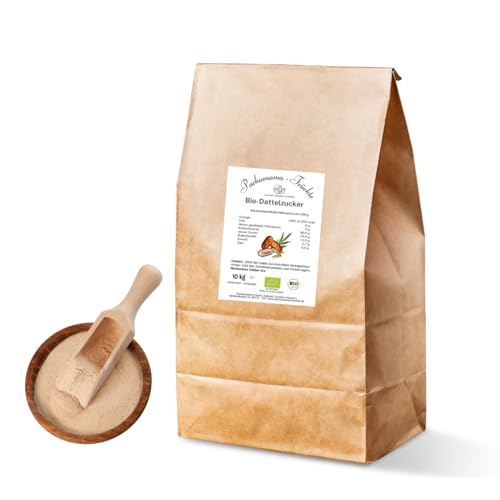 BIO Dattelzucker 10 kg | 100% fein gemahlene Bio Deglet Nour Datteln | Dattelsüße | Dattelpulver | Ohne Susatzstoffe von Pachamama-Früchte
