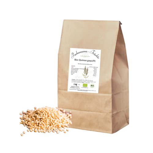 Pachamama-Früchte BIO QUINOA gepufft 2 kg - Vegan - Glutenfrei - Müsli - Ungesüßt - Vollkorn von Pachamama-Früchte