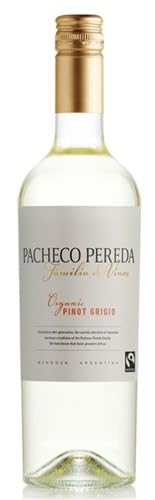 Pacheco Pereda, Familia de Vinos Organic Fairtrade Pinot Grigio, WEißWEIN (case of 6x75cl) Argentinien/Mendoza (2022) von Pacheco Pereda