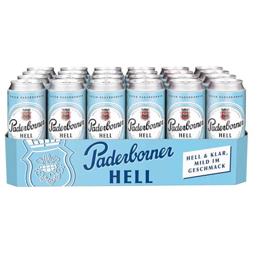 Paderborner Bier Hell 5.1% vol., 24er Pack (24 x 0.5 l) EINWEG von Paderborner