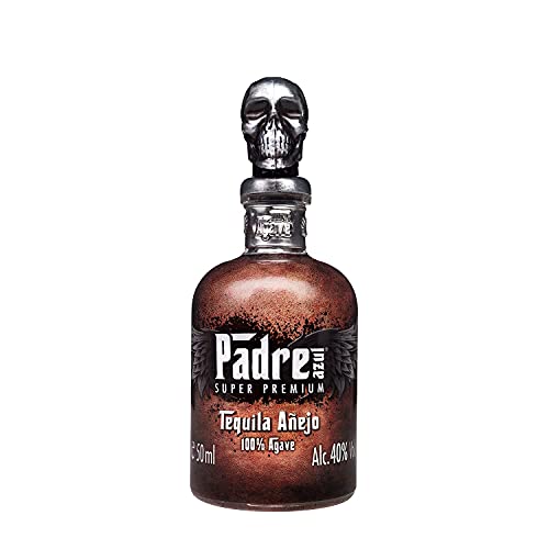 Padre Azul Tequila Añejo 40% 50ml • Premium Tequila Made in Mexico • Feiner Tequila Añejo für den puren Genuss auch mit einer feinen Zigarre von Padre azul