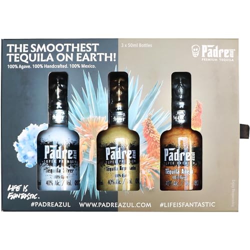 Tres Mujeres | Padre Azul Premium Agave Spirits Selection Miniaturset 3x 0.05 l 40% vol (Padre Azul Blanco, Reposado & Anejo) von PadreAzulTequila