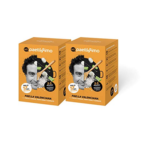 Paellissimo – Paella Set für "Paella Valenciana“, hausgemachtes Rezept | Paella Mix mit Paella Reis, Paella Gewürz und Brühe | Von Michelin-Stern ausgezeichneten Koch | 2-3 Personen | 2 Einheits Paellissimo – Paella Set für "Paella Valenciana“, hausgemachtes Rezept | Paella Mix mit Paella Reis, Paella Gewürz und Brühe | Von Michelin-Stern ausgezeichneten Koch | 2-3 Personen | 2 Einheits von Paellissimo