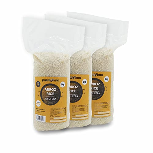 Paellissimo - Reis Albuffera Zusätzliche Kategorie für Paella | Ideal für Bandreis und Paella Valenciana (3 Packungen à 1 kg) von Paellissimo