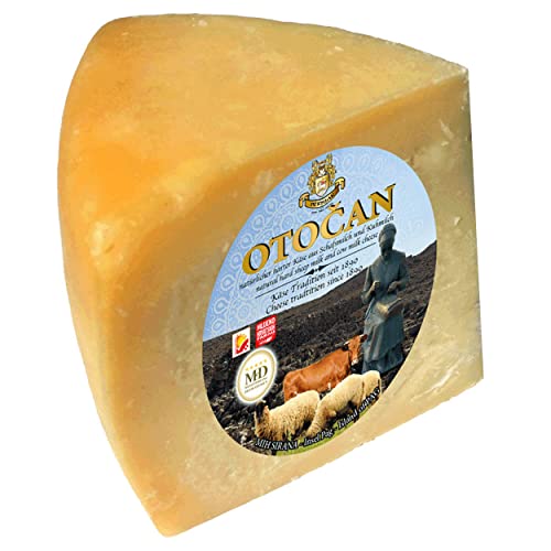 Pager Käse OTOCAN min 300g - halbharter Schafskäse Mischkäse aus Dalmatien mit Meersalz aus der Saline von Pag von Pager Käse