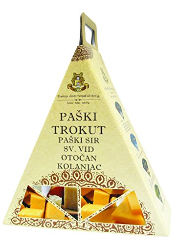 Käse Geschenkidee Käseliebhaber Trokut - Paski Sir Geschenkbox (Einweg) von Pager Käse