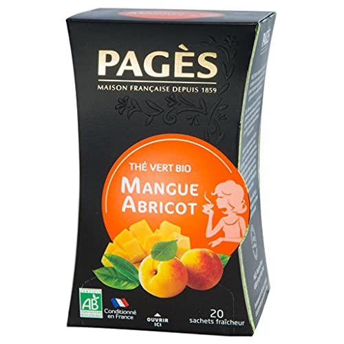 Pages Thé Vert Mangue Abricot Bio 20 sachets (lot de 3 Pages Thé Vert Mangue Abricot Bio 20 sachets (lot de 3 von Pages