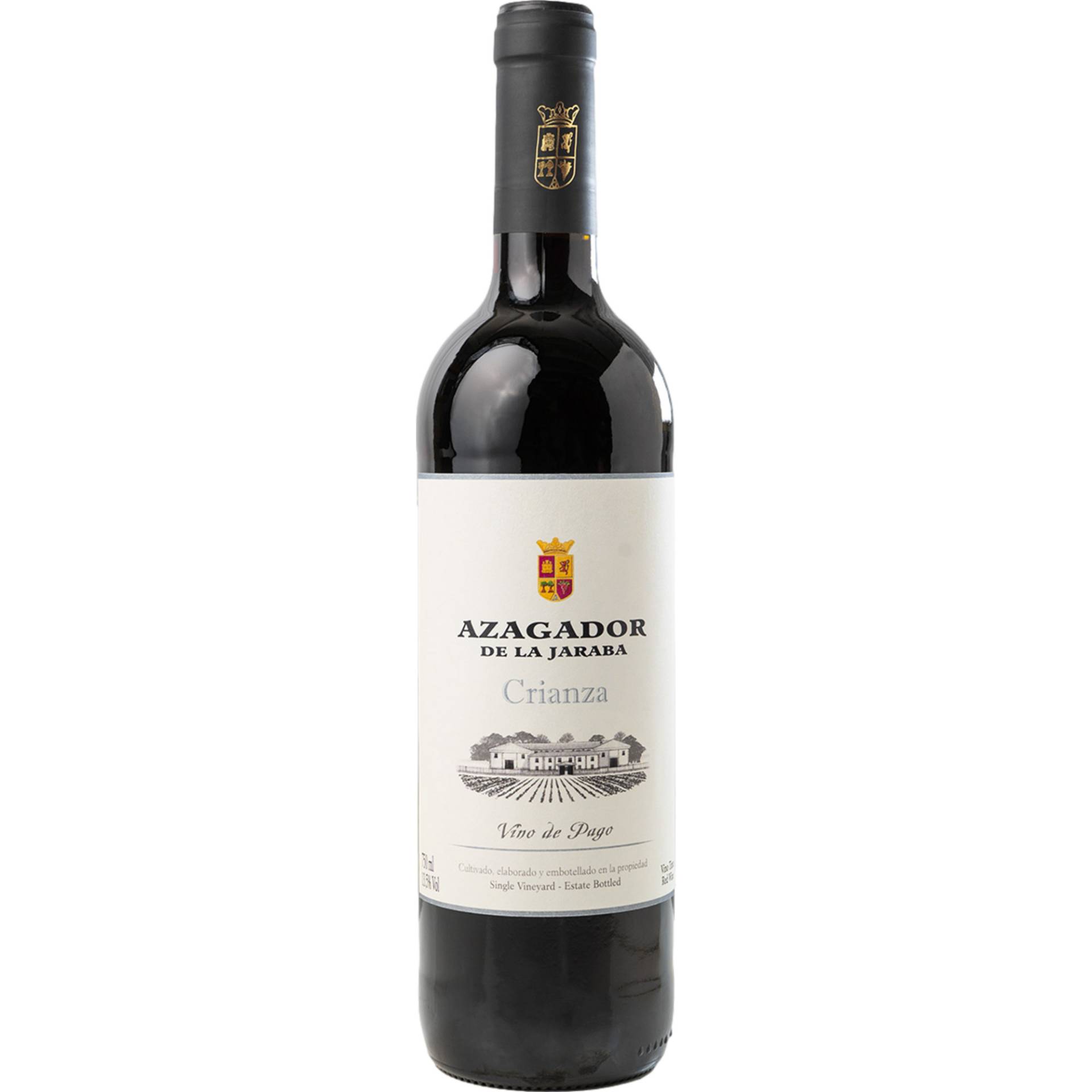 Pago de la Jaraba Azagador Crianza, La Mancha DO, Kastilien - La Mancha, 2018, Rotwein von Pago de la Jaraba, S.L. (Grupo GIA, S.L.),   ES 02600 Villarrobledo (Albacete)