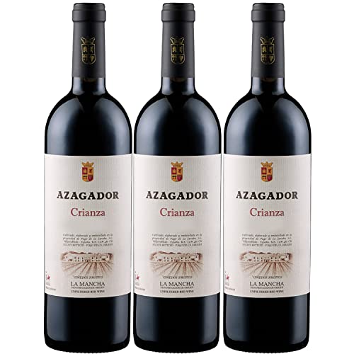 Pago de la Jaraba Azagador Crianza D.O. Rotwein Wein trocken Spanien I Visando Paket (3 x 0.75 l) von Pago de la Jaraba
