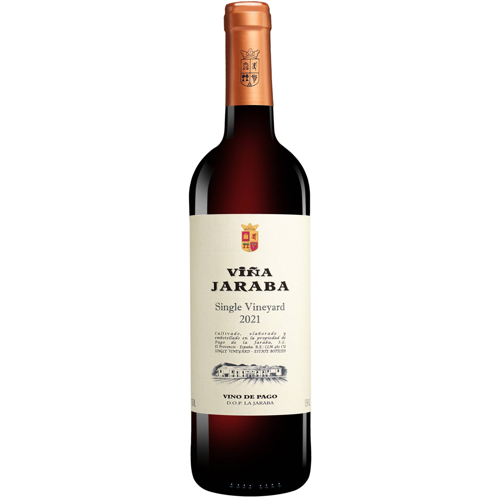 Viña Jaraba Single Vineyard 2021  0.75L 13.5% Vol. Rotwein Trocken aus Spanien von Pago de la Jaraba