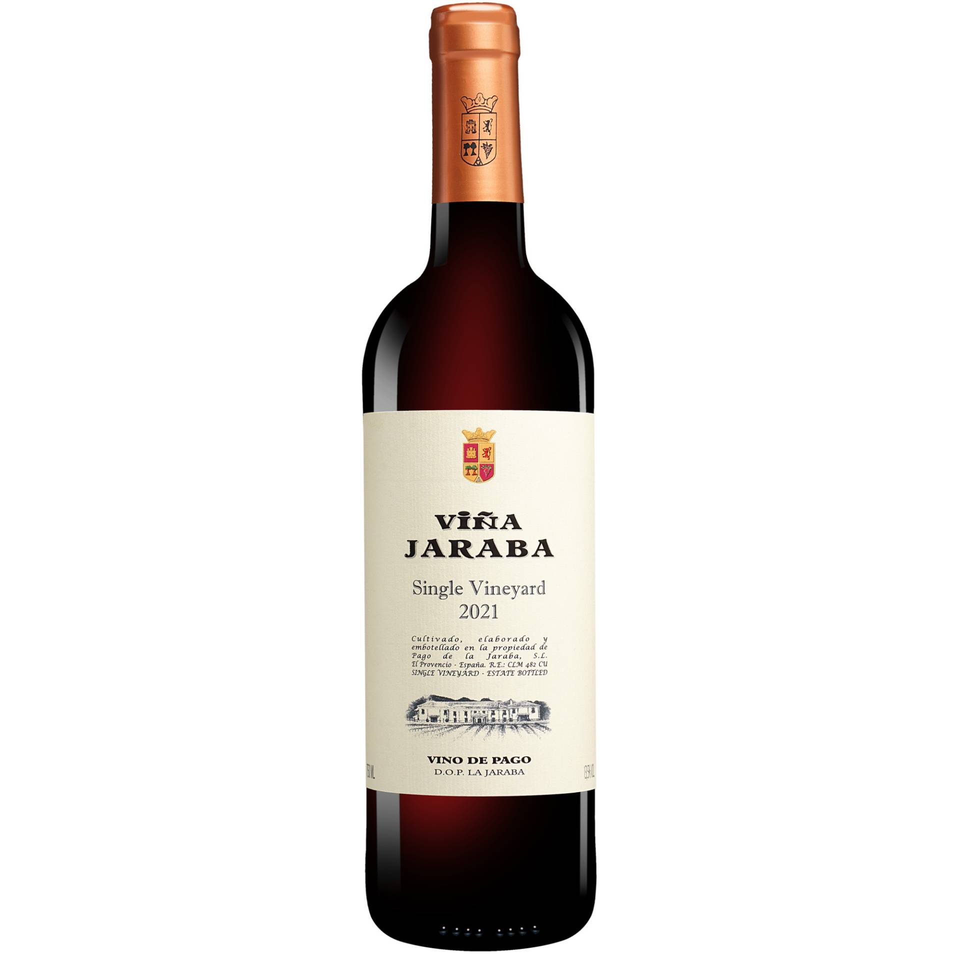 Viña Jaraba Single Vineyard 2021 0.75L 13.5% Vol. Rotwein Trocken aus Spanien Viña Jaraba Single Vineyard 2021 0.75L 13.5% Vol. Rotwein Trocken aus Spanien von Pago de la Jaraba