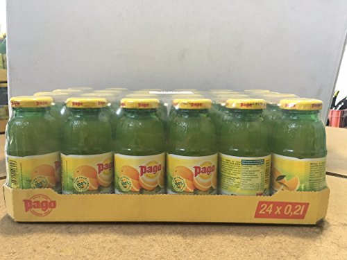Pago® Fruchtsaft, Orange, Flasche, 24 x 0,2 l (24 Flaschen), Sie erhalten 1 Packung á 24 Flaschen von Pago