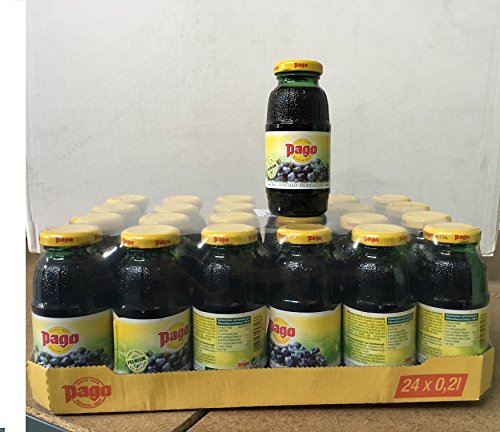 Pago Heidelbeere cl 20 x 24 Glasflaschen Fruchtsaft von Pago
