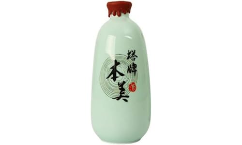 Pagoda Brand Shaoxing Reiswein (Ben Mei) – 500 ml, Ohne Farbstoffe, Longquan Celadon, Handgefertigt von Pagoda Brand