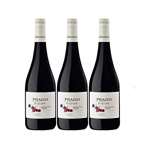 Pagos del Moncayo Prados Fusión Garnacha Syrah Campo de Borja Rotwein trocken DO Spanien (3 Flaschen) von Pagos del Moncayo