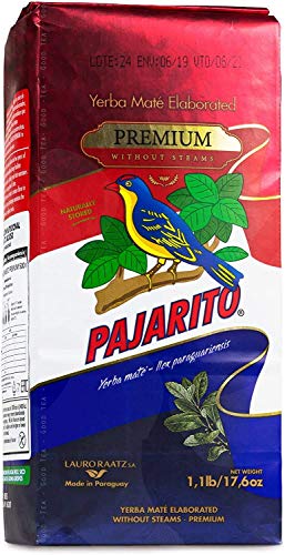 Pajarito Yerba Mate Premium Despalada 500 g Mate Tee aus Paraguay Ohne Stängel Pajarito Yerba Mate Premium Despalada 500 g Mate Tee aus Paraguay Ohne Stängel von Pajarito