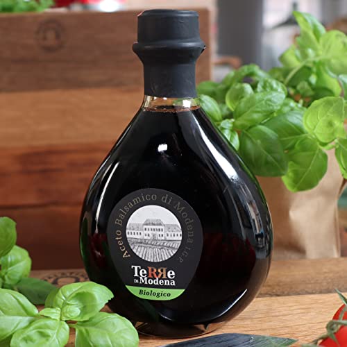 Aceto balsamico di Modena I.G.P. 250ml - original italienischer, dickflüssiger Balsamico Essig ohne Zucker - mindestens 5 Jahre im Holzfass gereift - frei von Zusatz- und Konservierungsstoffen von Palatina Werkstatt