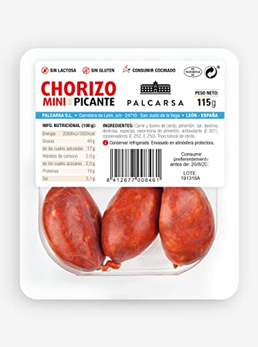 Palcarsa Bit-Size Chorizos 130 g von Palcarsa