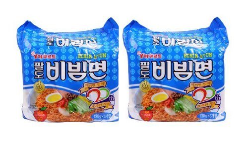 BIBIM MEN Oriental Style Noodle, Spicy Cold(Mi Kho Dai Han) Multi Package(5 packs) X 2 by Paldo von Paldo
