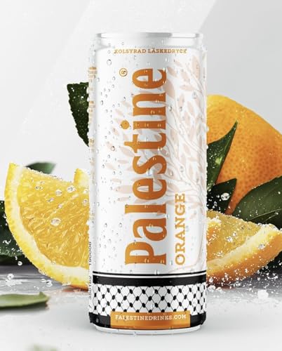Palestine Orange – Alkoholfreies Erfrischungsgetränk mit Cola & Orange-Geschmack – 24 x 330ml inkl. 6€ Pfand (0,25€ x 24) - Palestine Drinks von Palestine Drinks