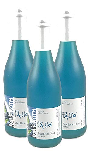 Palio - Blaue Beeren Secco mit Minze 3x 0,75l - Fruchtiger Perlwein - Prämiert aus Deutschland von Palio