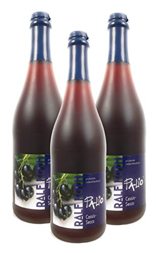 Palio - Cassis Secco 3x 0,75l - Fruchtiger Cassis Perlwein - Prämiert aus Deutschland von Palio