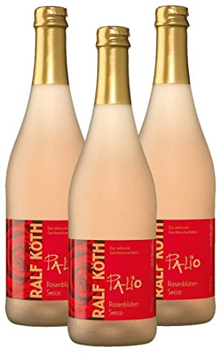 Palio - Rosenblüte Secco 3x 0,75l - Fruchtiger Rosenblüte Perlwein - Prämiert aus Deutschland von Palio