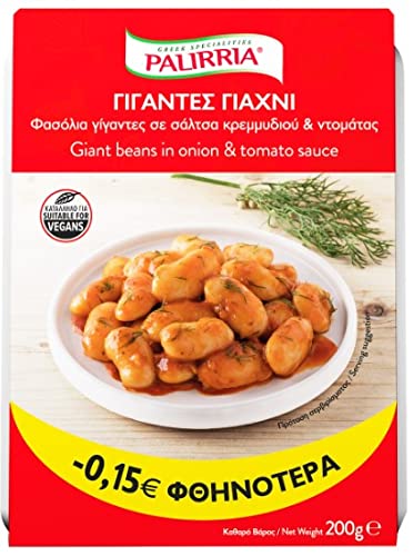 Palirria Riesenbohnen in Zwiebel- und Tomatensauce 3 Packungen à 200 g von Palirria