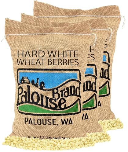 Non-GMO Project Verified Hard White Wheat Berries | 100% Non-Irradiated | Certified Kosher Parve | USA Grown |Identity Preserved (We Tell You which Field we Grew it in) von Palouse Brand