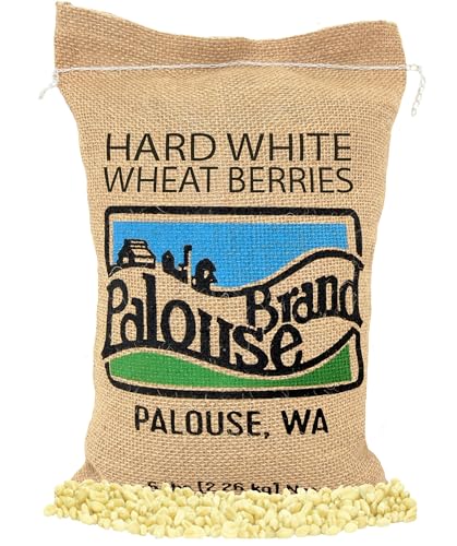 Palouse Brand Harte weiße Weizenbeeren • 100% Trockenmittelfrei • 5 lbs • Non-GMO-Projekt verifiziert • Koscher Parve • In den USA angebaut • Feldverfolgung • Jutebeutel Palouse Brand Harte weiße Weizenbeeren • 100% Trockenmittelfrei • 5 lbs • Non-GMO-Projekt verifiziert • Koscher Parve • In den USA angebaut • Feldverfolgung • Jutebeutel von Palouse Brand