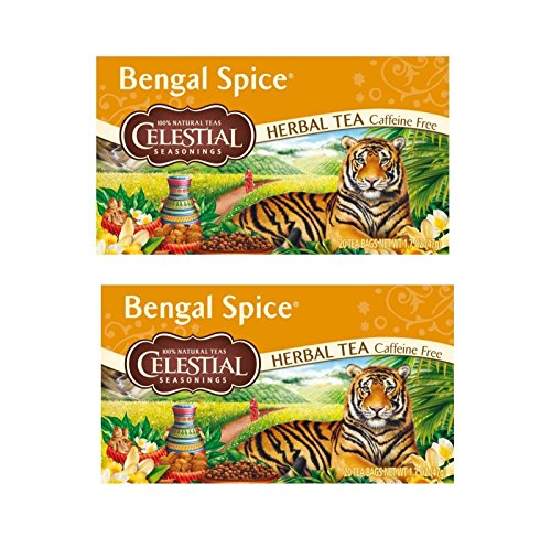 Pamai Pai® Doppelpack: 2 x 47g Bengal Spice Tee Kräutertee 40 Teebeutel vegan koffeinfrei zuckerfrei von Pamai Pai