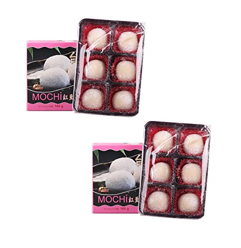 2 x 180g Rote Bohnen Mochi -12 Reiskuchen Klebreis Mochis Pamai Pai® von Pamai Pai