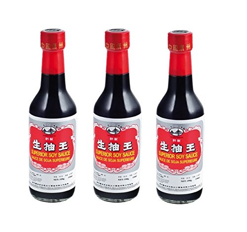 3 x 150ml Helle Superior Sojasauce Sojasosse hell Soja Sauce z.B. für Sushi Wok Pamai Pai® von Pamai Pai