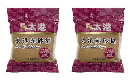 Brauner Zucker Pamai Pai® Doppelpack: 2 x 454g Taigang weicher Rohrzucker Brown Sugar Asia von Pamai Pai