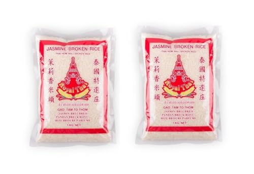 Duftreis Bruch Pamai Pai® Doppelpack: 2 x 1kg Royal Thai Bruchreis Jasmin Duft Reis Beilage von Pamai Pai